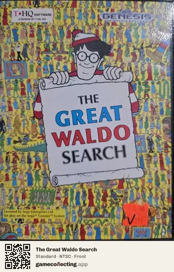 The Great Waldo Search Sega Mega Drive / Genesis, NTSC box front