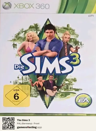 The Sims 3 Xbox 360, Germany box front
