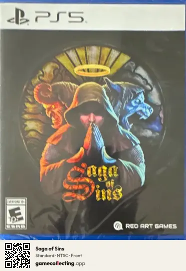 Saga of Sins PlayStation 5, NTSC box front