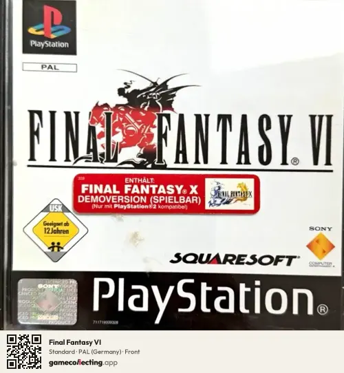 Final Fantasy VI PlayStation, Germany box front