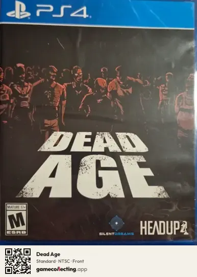 Dead Age PlayStation 4, NTSC box front