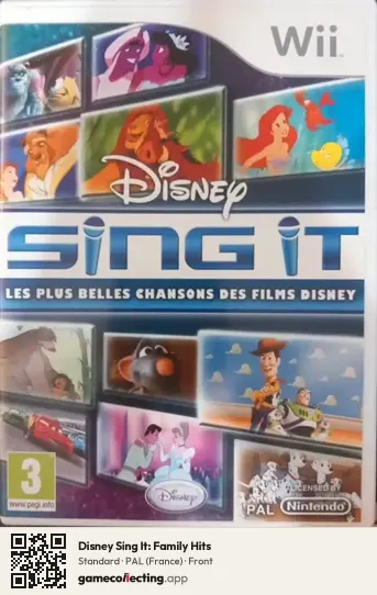 Disney Sing It: Family Hits Nintendo Wii, France box front