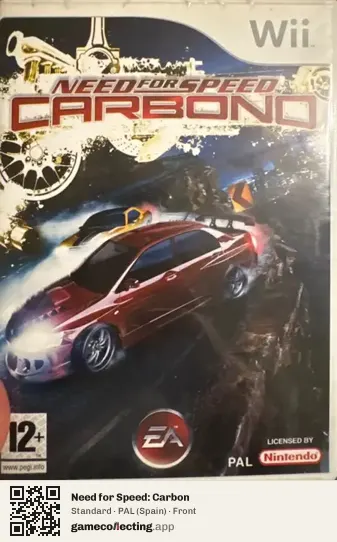 Need for Speed: Carbon Nintendo Wii, Spain box front