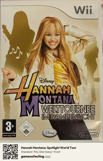 Hannah Montana: Spotlight World Tour Nintendo Wii, Germany box front