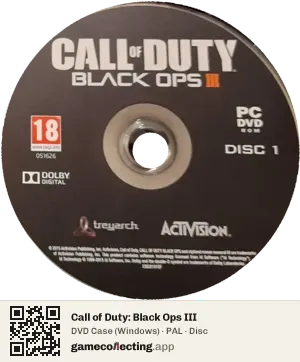 Call of Duty: Black Ops III Computer, PAL disc
