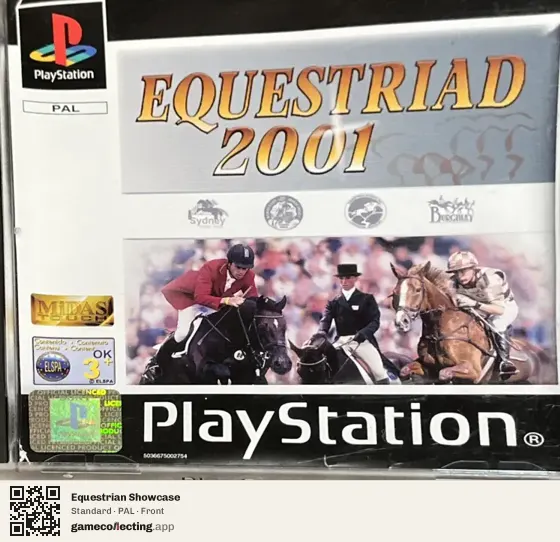 Equestrian Showcase PlayStation, PAL box front