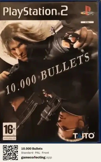 10.000 Bullets PlayStation 2, PAL box front