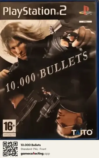10.000 Bullets PlayStation 2, PAL box front