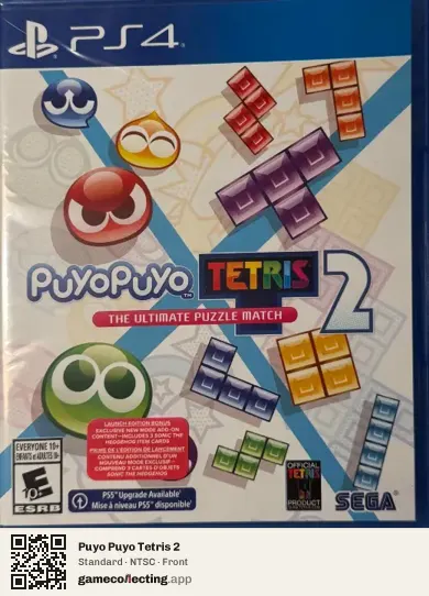 Puyo Puyo Tetris 2 PlayStation 4, NTSC box front