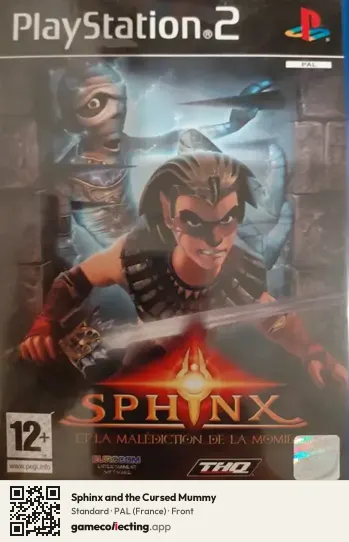 Sphinx and the Cursed Mummy PlayStation 2, France box front
