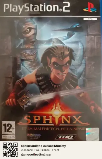 Sphinx and the Cursed Mummy PlayStation 2, France box front
