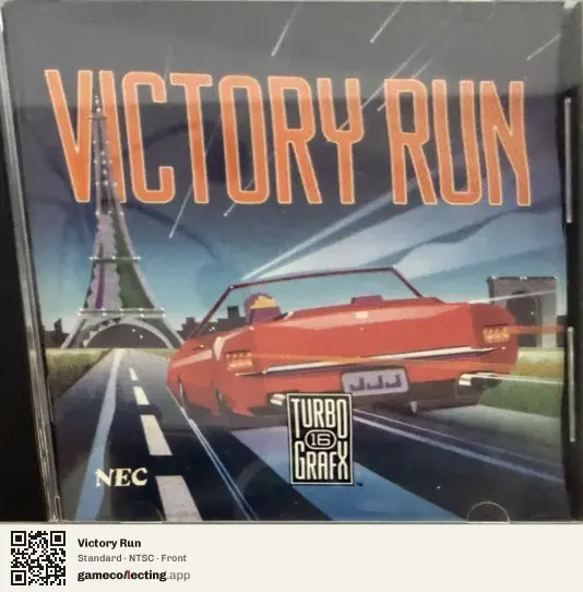 Victory Run TurboGrafx-16, NTSC box front