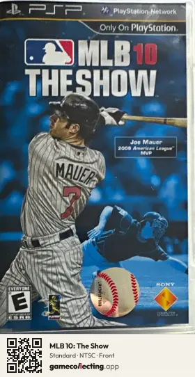 MLB 10: The Show PlayStation Portable, NTSC box front