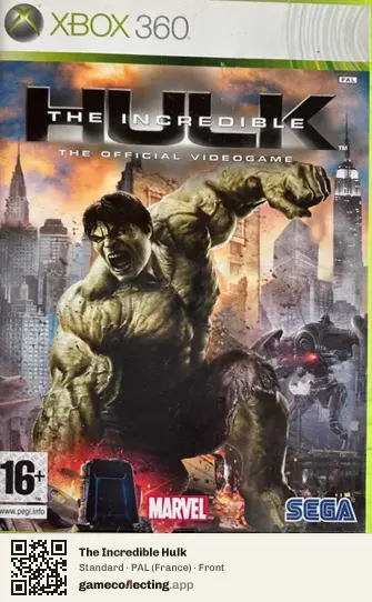 The Incredible Hulk Xbox 360, France box front