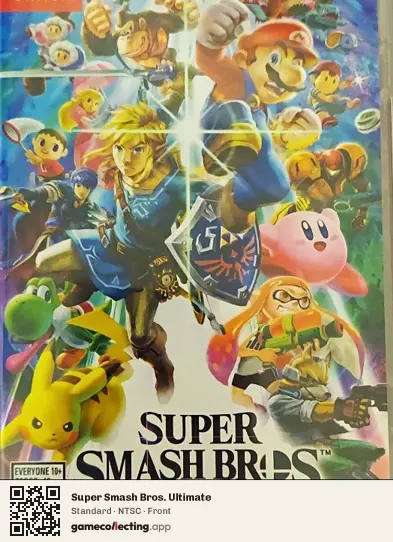 Super Smash Bros. Ultimate Nintendo Switch, NTSC box front