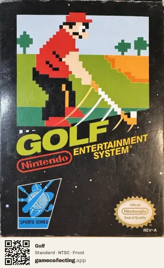 Golf Nintendo Entertainment System, NTSC box front
