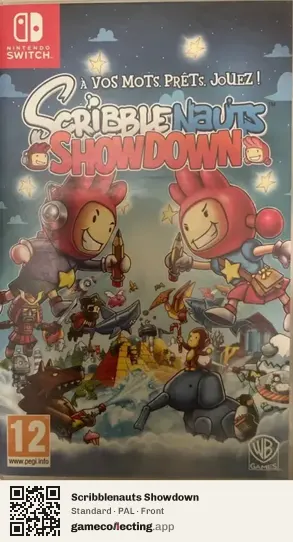 Scribblenauts Showdown Nintendo Switch, PAL box front