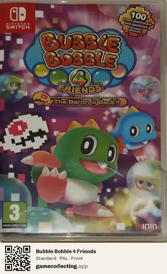 Bubble Bobble 4 Friends Nintendo Switch, PAL box front