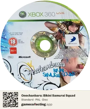 Onechanbara: Bikini Samurai Squad Xbox 360, PAL disc