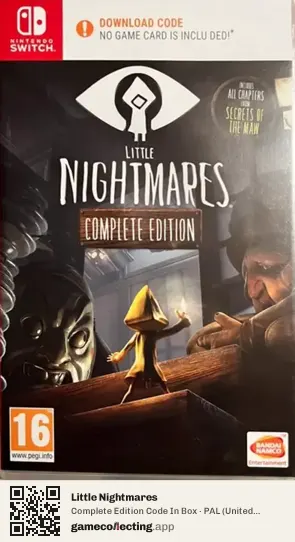 Little Nightmares Nintendo Switch, United Kingdom box front