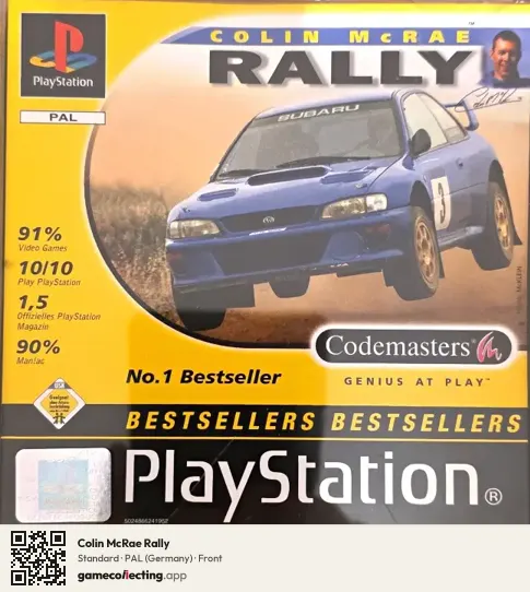 Colin McRae Rally PlayStation, Germany box front
