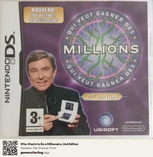 Who Wants to Be a Millionaire: 2nd Edition Nintendo DS, France box front