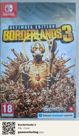 Borderlands 3 Nintendo Switch, PAL box front