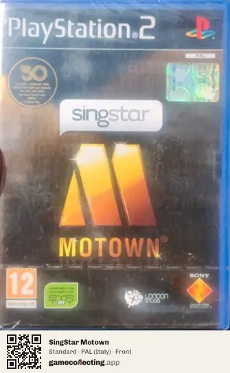 SingStar Motown PlayStation 2, Italy box front