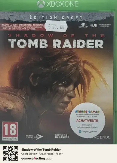 Shadow of the Tomb Raider Xbox One, France box front