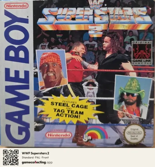 WWF Superstars 2 Game Boy, PAL box front
