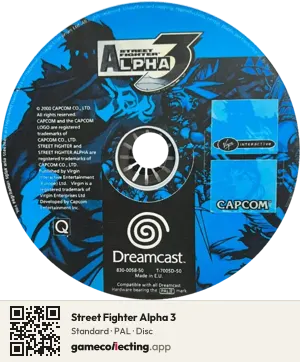 Street Fighter Alpha 3 Sega Dreamcast, PAL disc