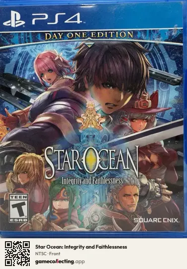 Star Ocean: Integrity and Faithlessness PlayStation 4, NTSC box front