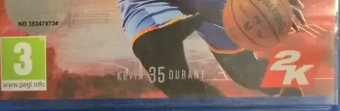 NBA 2K15, the PEGI square on its front