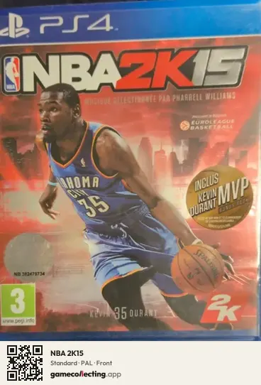 NBA 2K15 PlayStation 4, PAL box front