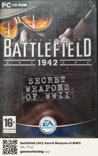 Battlefield 1942: Secret Weapons of WWII Computer, PAL box front
