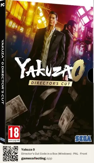 Yakuza 0 Computer, PAL box front