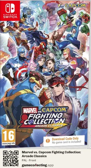 Marvel vs. Capcom Fighting Collection: Arcade Classics Nintendo Switch, PAL box front