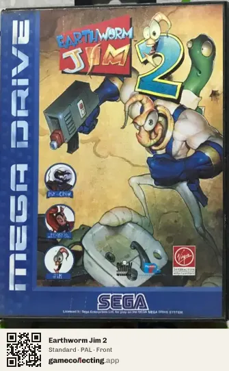 Earthworm Jim 2 Sega Mega Drive / Genesis, PAL box front
