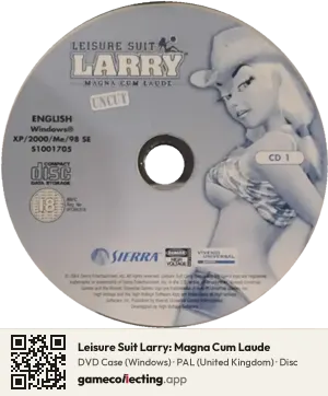 Leisure Suit Larry: Magna Cum Laude Computer, PAL disc