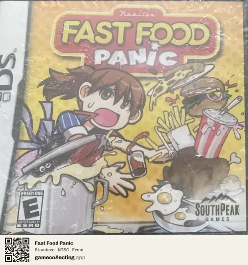 Fast Food Panic Nintendo DS, NTSC box front