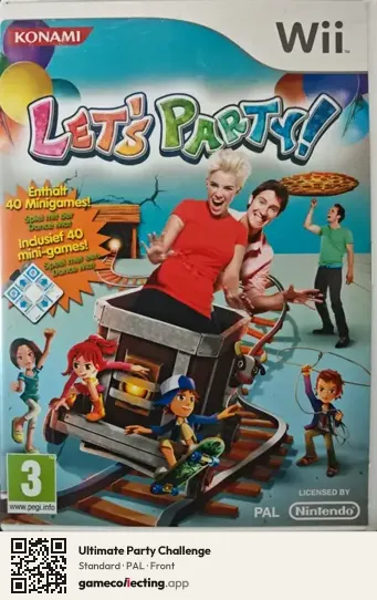 Ultimate Party Challenge Nintendo Wii, PAL box front