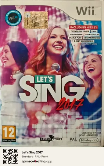 Let's Sing 2017 Nintendo Wii, PAL box front