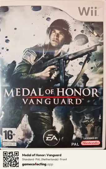 Medal of Honor: Vanguard Nintendo Wii, Netherlands box front