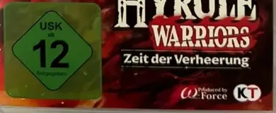 Hyrule Warriors: Age of Calamity, the USK square on its front