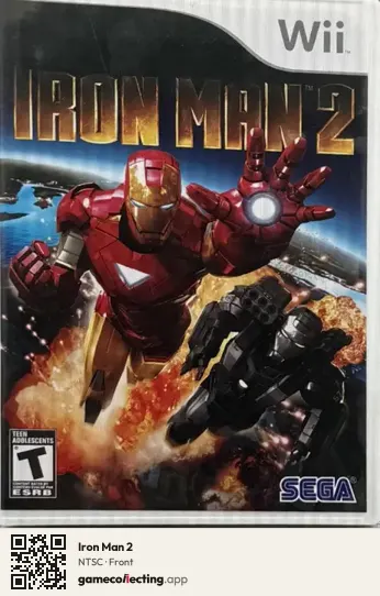 Iron Man 2 Nintendo Wii, NTSC box front
