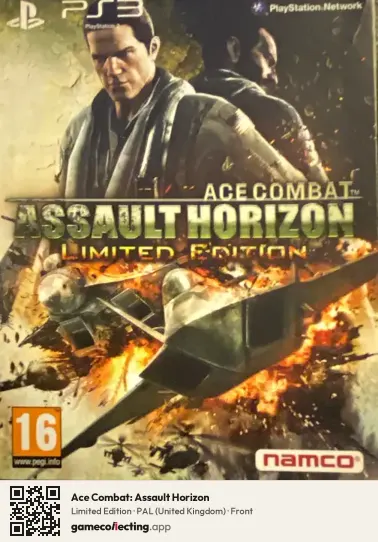 Ace Combat: Assault Horizon PlayStation 3, United Kingdom box front