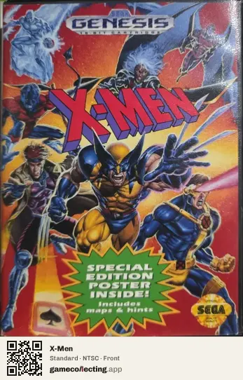 X-Men Sega Mega Drive / Genesis, NTSC box front