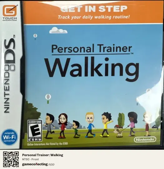 Personal Trainer: Walking Nintendo DS, NTSC box front