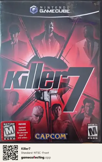 Killer7 Nintendo GameCube, NTSC box front