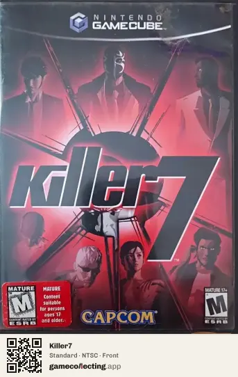 Killer7 Nintendo GameCube, NTSC box front